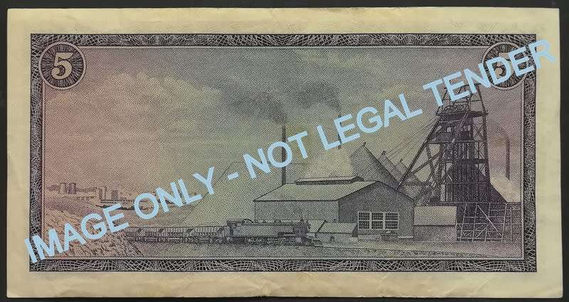 T W DE JONGH 5 RAND 1ST ISSUE