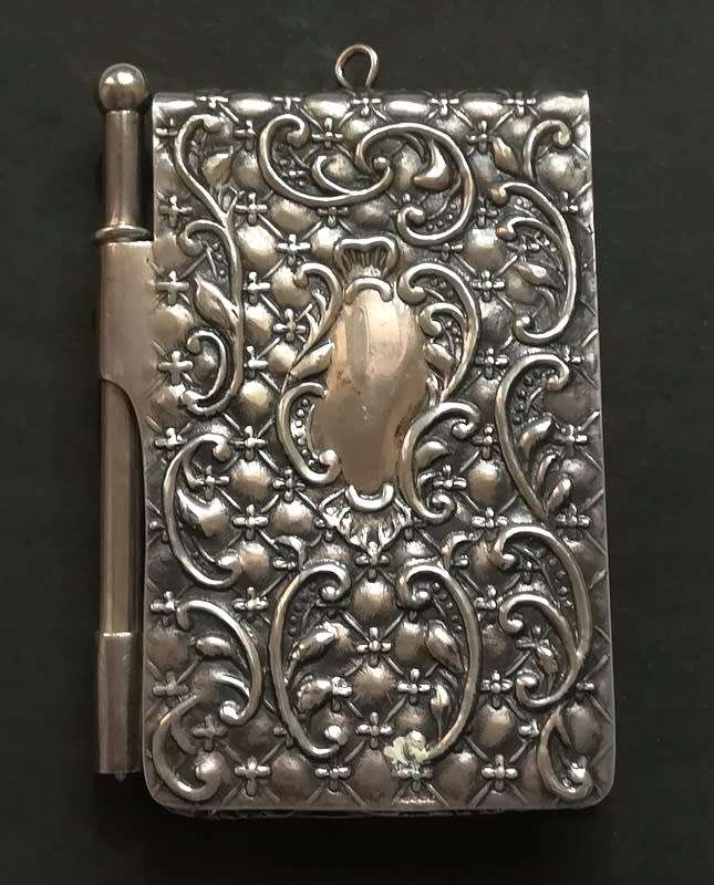 STERLING SILVER NOTEPAD/BOOK 43GRAMS 47X70MM