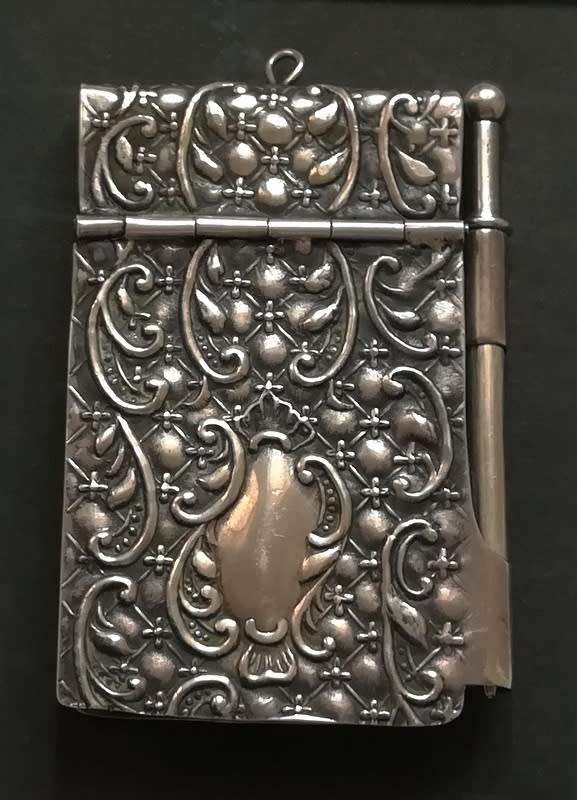 STERLING SILVER NOTEPAD/BOOK 43GRAMS 47X70MM