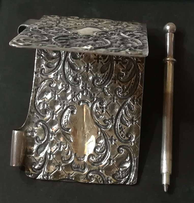 STERLING SILVER NOTEPAD/BOOK 43GRAMS 47X70MM