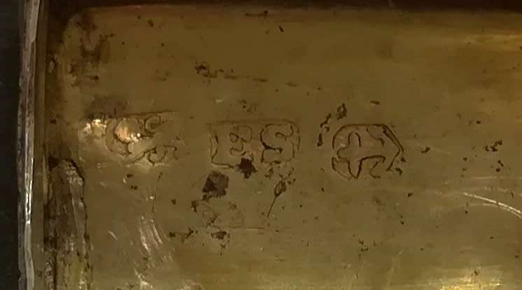 BIRMINGHAM 1847 STERLING SILVER VINAIGRETTE 26X18MM 10.2G *SOME DENTS*