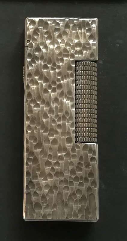 DUNHILL LIGHTER - SILVER PLATE - GOOD WORKING CONDITION 22X62MM