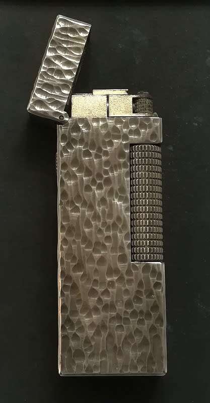 DUNHILL LIGHTER - SILVER PLATE - GOOD WORKING CONDITION 22X62MM