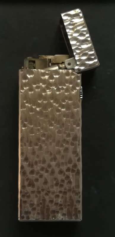 DUNHILL LIGHTER - SILVER PLATE - GOOD WORKING CONDITION 22X62MM