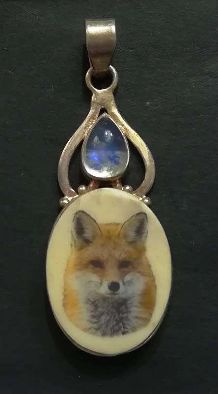 STERLING SILVER  PENDANT WITH CORGI DOG 45X19MM