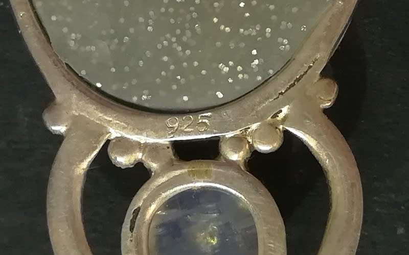 STERLING SILVER  PENDANT WITH CORGI DOG 45X19MM