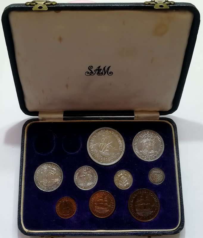 UNION 1952 PROOF SET S A M **NO GOLD**