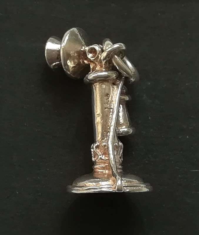 STERLING SILVER CHARM - PHONE 12X22MM 3.3 GRAMS