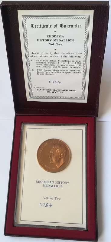 RHODESIAN HISTORY MEDALLION VOL.2 **IAN SMITH**