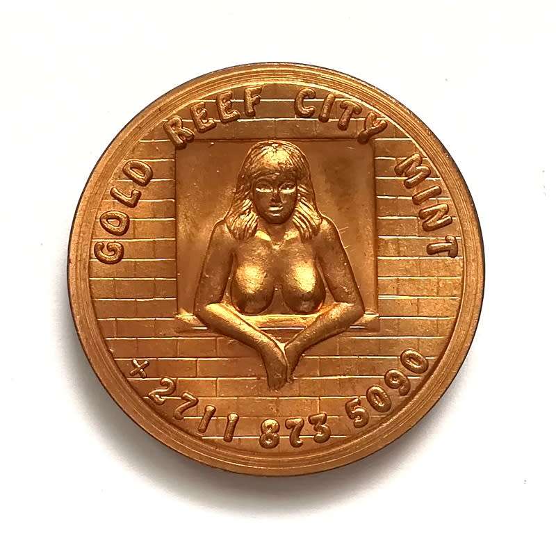 GOLD REEF CITY MINT HEADS OR TAILS TOKEN