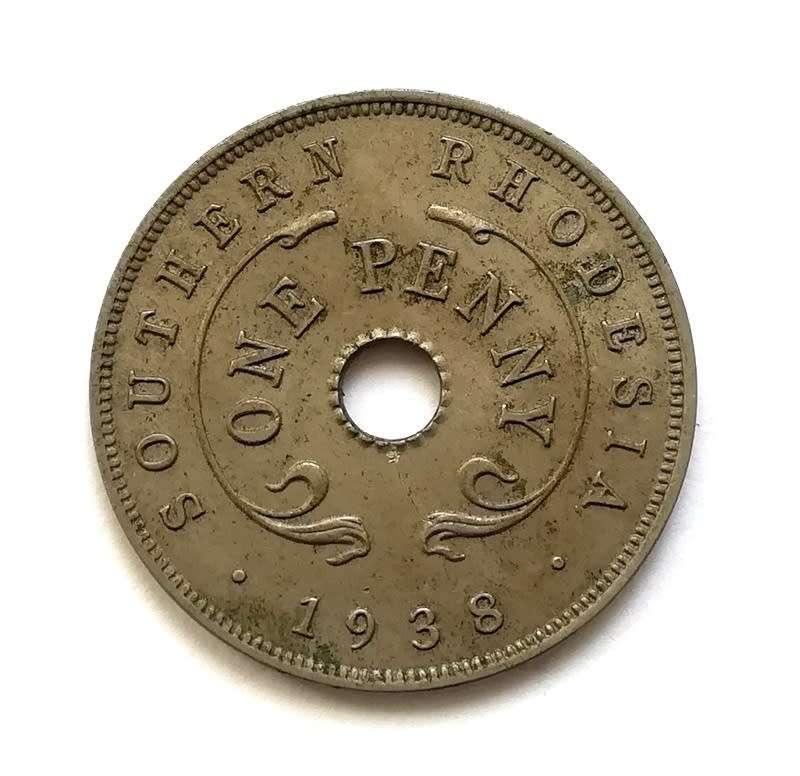 SOUTHERN RHODESIA 1938 PENNY