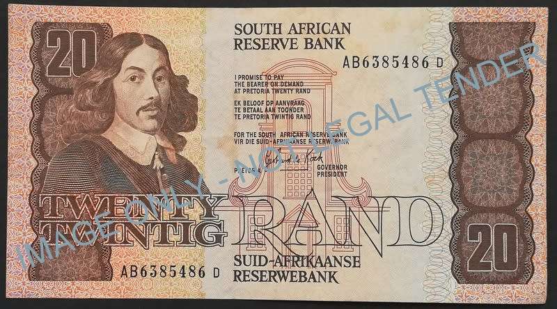 GERHARD DE KOCK 20 RAND 3RD ISSUE 1990