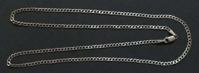 STERLING SILVER ITALY CHAIN 480MM 3.8 GRAMS