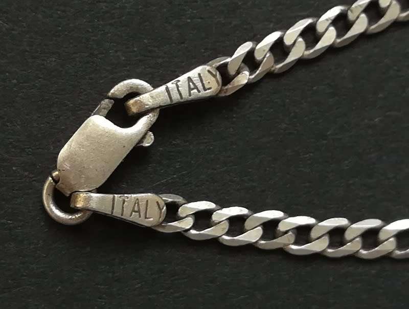 STERLING SILVER ITALY CHAIN 480MM 3.8 GRAMS