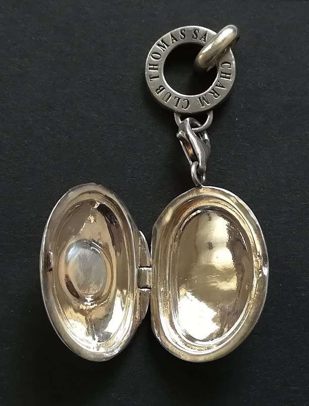 STERLING SILVER *THOMAS SABO* FORGET ME NOT LOCKET/PENDANT 20X60MM 16.1 G