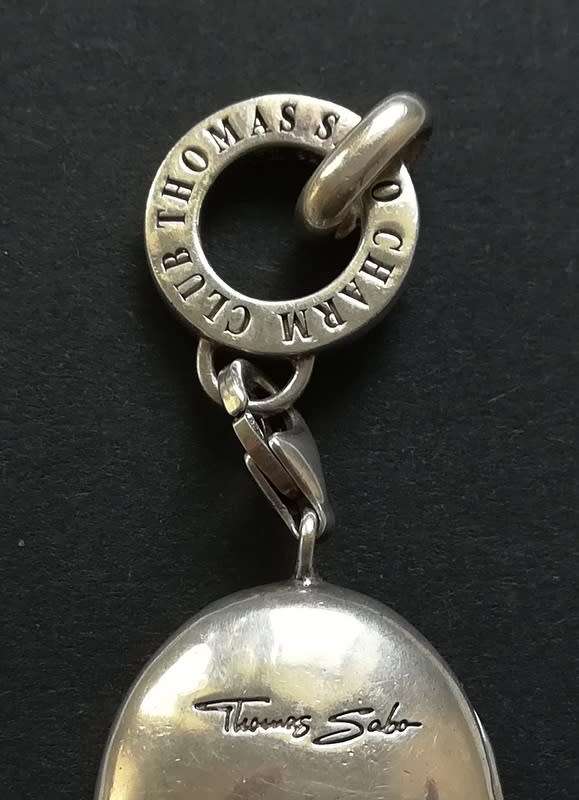 STERLING SILVER *THOMAS SABO* FORGET ME NOT LOCKET/PENDANT 20X60MM 16.1 G
