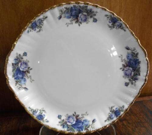 ROYAL ALBERT MOONLIGHT ROSE CAKE PLATE 285 X  270MM