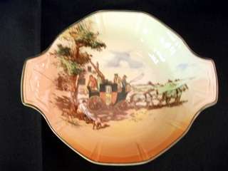 ROYAL DOULTON OLD ENGLISH COACHING SCENES DISH D6393 170X140X50MM