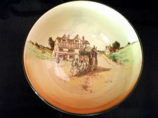 ROYAL DOULTON OLD ENGLISH COACHING SCENES BOWL 190MM DIAMETER 110MM HIGH  D6393