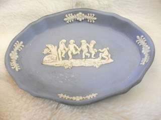 BLUE WEDGWOOD PIN TRAY