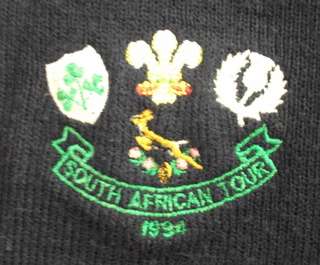 RUGBY - PULLOVER SOUTH AFRICAN TOUR 1994 - SOUTH AFRICA, IRELAND, WALES AND SCOTLAND SIZE XXLARGE