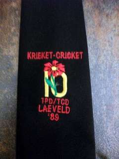 CRICKET TIE - TPD/TCD LAEVELD '89