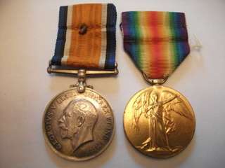 GROUP OF 2 WW1 MEDALS INSCRIBED MAJOR W S HOSLEY
