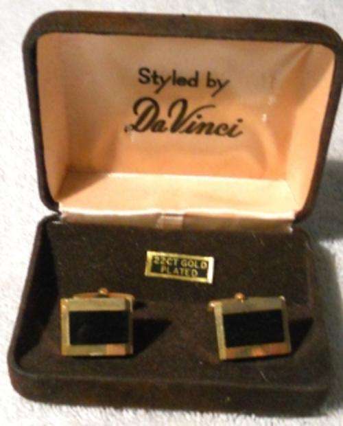 Black cufflinks