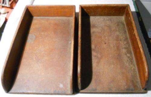Wooden paper trays