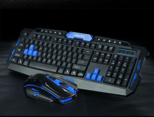 HK8100 Wireless Multimedia Gaming Keyboard + 2.4GHz 6 Buttons Mouse Set