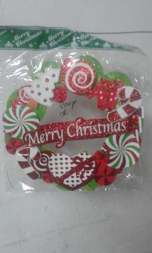 3 D  Merry Christmas door or wall wreath
