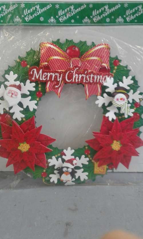 3 D  Merry Christmas door or wall wreath
