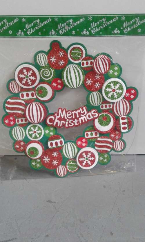 3 D  Merry Christmas door or wall wreath