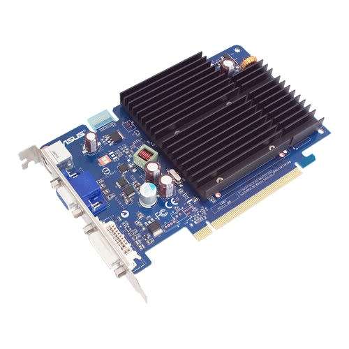 ASUS EN8500GT SILENT 256mb graphics card with included S-VIDEO adapter for TV