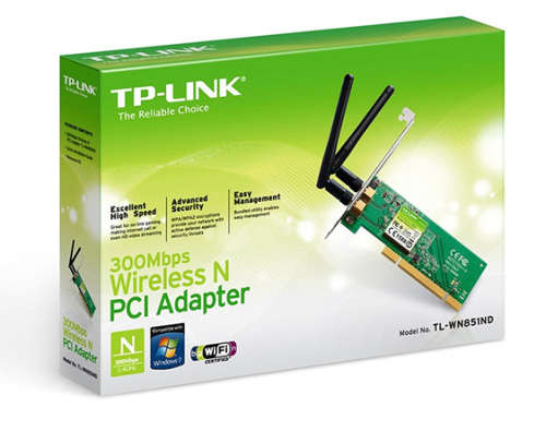 TP-LINK Wireless N PCI Adapter TL-WN851ND