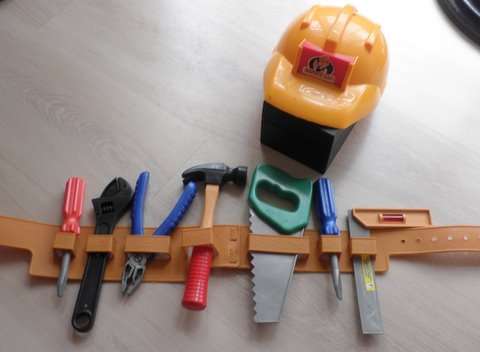 Plastic Construction Worker Set (ages 3 and up)