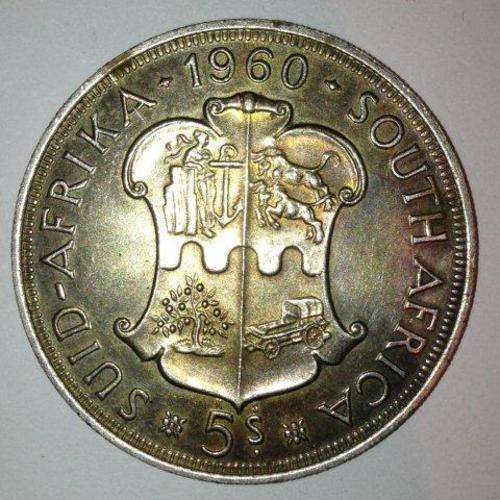 1960 South African 5 Shillings (Crown) - amazing coin - R1 START!!!!