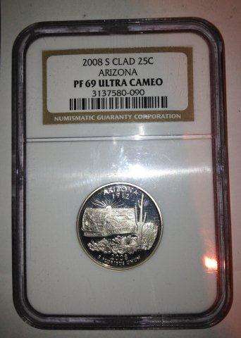 2008 PROOF 69 Ultra Cameo Qurarter Dollar. R1 Start!!!