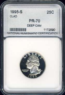 1995 PROOF 70 Deep Cameo Qurarter Dollar. CAT Value R2000+!   R1 Start!!!