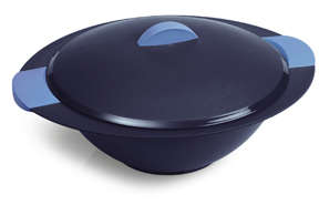 TUPPERWARE LEGACY GIANT SERVER- BLACK+GREEN HANDLES