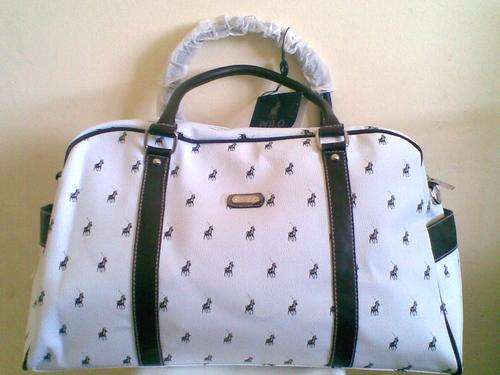 ~~AUTHENTIC POLO OVERNIGHT BAG BLK/WHITE~~