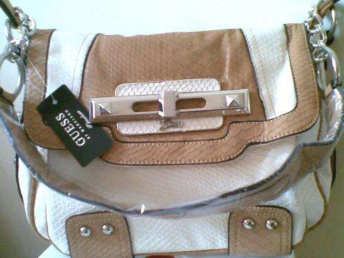^^^EXCLUSIVE GUESS BY MARCIANO-TIMELESS-HANDBAG-BEIGE/COFFEE^^^