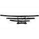 SET OF THREE NINJA DISPLAY SWORDS-BLK