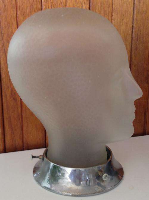 Art Deco glass Head