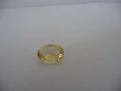 3.11ct Oval Light Yellow Lemon Green Brazilianite with Valuation Certificate