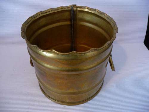 Solid Cape Town Brass Flower Pot