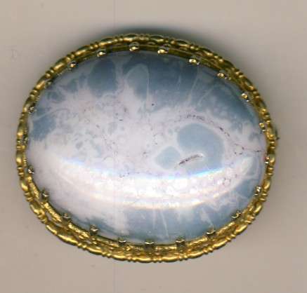 Blue Glass Brooch - @@@ Crazy R1 Start