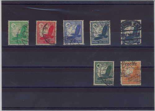 Lot of 7 German third reich stamps
