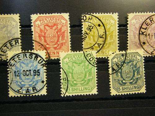 ZAR SACC 210-218 - fine used set of stamps - Transvaal - as per photo