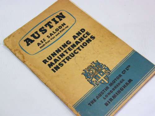 Austin A55 Saloon Running and maintenance instructions - 1958